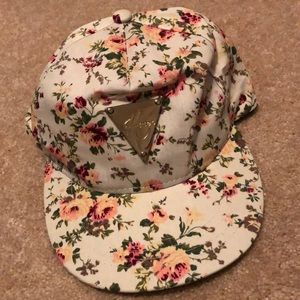 White Floral “Hater” SnapBack